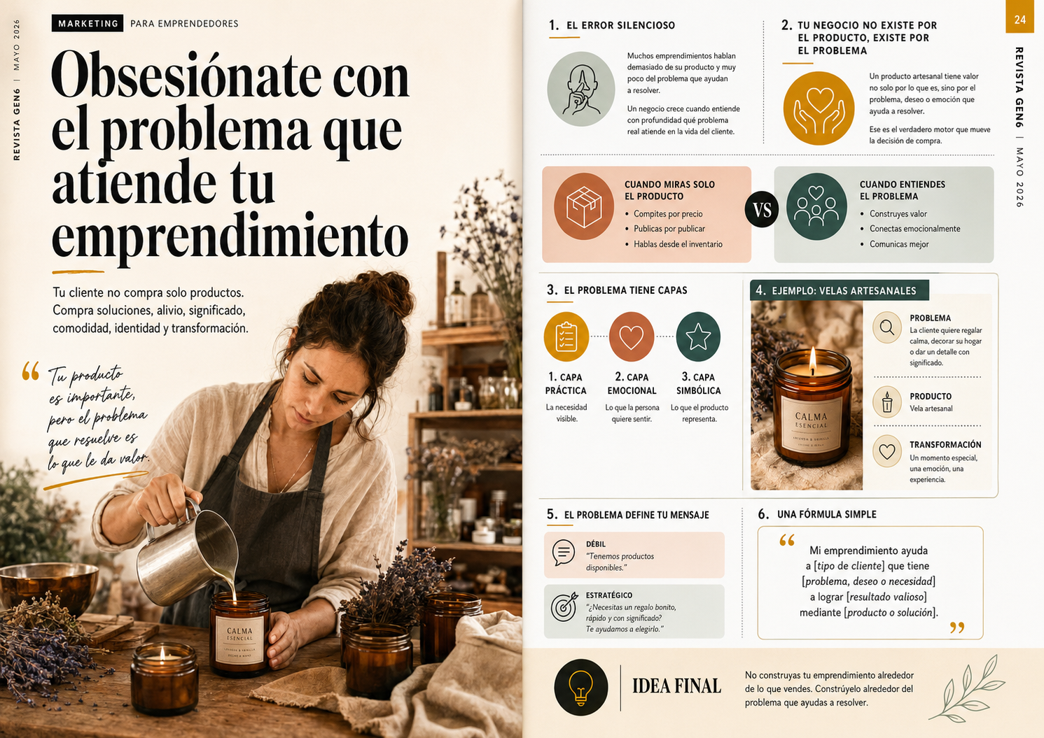 Obsesiónate con el problema